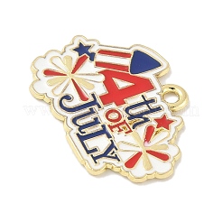 Pendentifs en alliage émaillé pour le jour de l'indépendance&nbsp;FIND-M083-05J-G