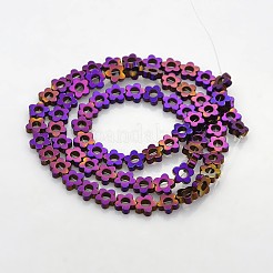 Electroplate non magnetici ematite sintetico fili di perline&nbsp;G-J217C-09