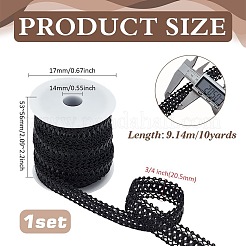 10 Yards PU-Kunstlederband mit 1 leeren Plastikspulen für Draht&nbsp;OCOR-FG0002-57