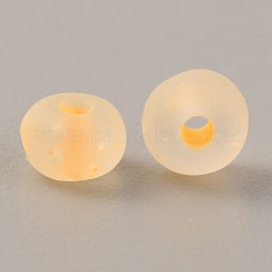 Perle di vetro smerigliato luminose da 100 g&nbsp;FGLA-WH0003-01E