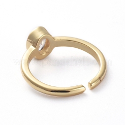 Anelli polsini regolabili in ottone&nbsp;RJEW-G096-04G