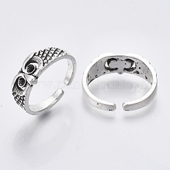Fingermanschettenringe aus Aluminium im tibetischen Stil&nbsp;TIBE-R318-10-RS