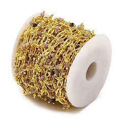 Catene di perline di ametista naturale sfaccettate fatte a mano&nbsp;CHC-L050-01G-12