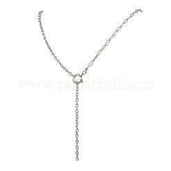Büroklammerkette aus Edelstahl 304&nbsp;NJEW-JN05785