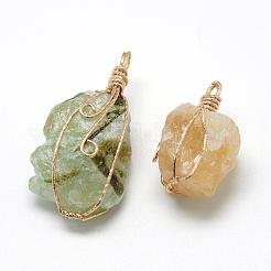 Pendentifs en pierres gemmes mélangées&nbsp;G-R435-19