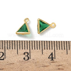 Messing Glas Anhänger / charms&nbsp;KK-Z136-30G-01