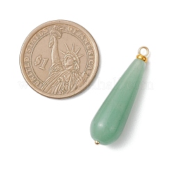 Colgantes naturales aventurina verde&nbsp;PALLOY-JF04760-02