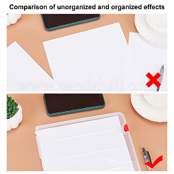 3 Stück tragbare transparente A3-Aktenbox aus Kunststoff in 4 Farben&nbsp;CON-PH0002-28B