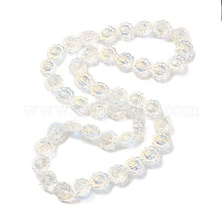 Trasparenti perle di vetro placca fili&nbsp;GLAA-G098-04E