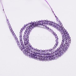 Natürlichen Amethyst Perlen Stränge&nbsp;X-G-N0215-03-2mm