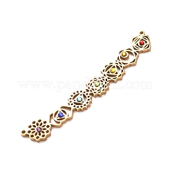 Chakra-Anhänger aus Edelstahl 304&nbsp;STAS-F367-15A-G