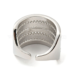 Anneau de manchette ouvert en laiton&nbsp;RJEW-C033-05P