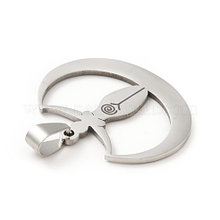 Pendentifs en acier inoxydable 201 anti-ternissement&nbsp;STAS-D190-18P
