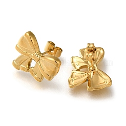 Orecchini a bottone in acciaio inossidabile 304 per donna&nbsp;EJEW-F337-01G-09