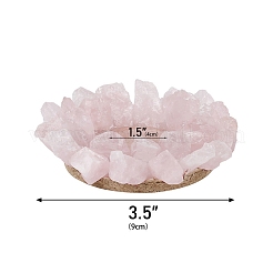 Candelabros de cuarzo rosa natural&nbsp;PW-WG74475-01