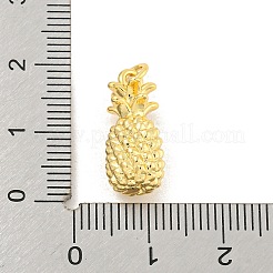 Pendentifs en laiton d'ananas de placage de support&nbsp;KK-K341-56G