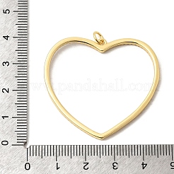 Pendentifs en laiton pavés de zirconiums cubiques transparents pour la Saint-Valentin&nbsp;KK-A296-49A-G