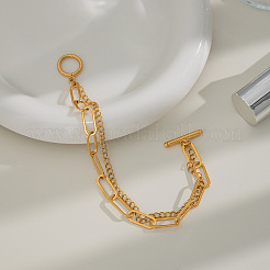 Mehrreihige Armbänder aus 304 Edelstahl&nbsp;ME4213