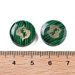Perline di malachite sintetiche&nbsp;G-F775-D07