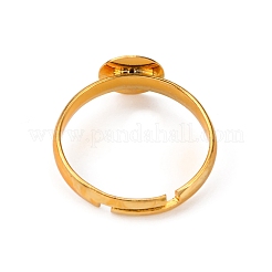 Messing verstellbaren Ring Komponenten&nbsp;KK-WH0035-83