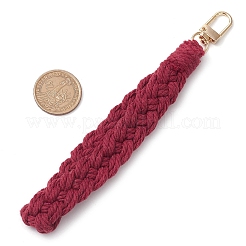 Pendentif de poignet en fils de coton macramé fait à la main&nbsp;HJEW-JM02623