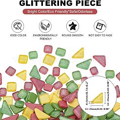 Glitzerglas Cabochons&nbsp;GLAA-FH0001-02A