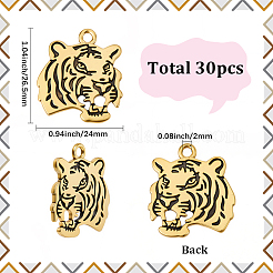 30 pièces pendentifs en alliage de style tibétain&nbsp;FIND-SC0022-44