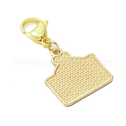 Décorations pendentif en alliage émaillé en forme de cœur pour enveloppe de Saint-Valentin&nbsp;HJEW-JM02897