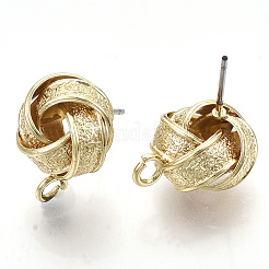 Accessoires de clous d'oreilles en fer&nbsp;X-IFIN-T014-11G-NR
