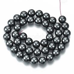 Chapelets de perles en hématite synthétique sans magnétiques&nbsp;G-Q892-10mm