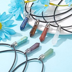 14 Stück spitze Chakra-Anhänger aus natürlichem und synthetischem Edelstein in 14 Stilen&nbsp;G-LS0001-76