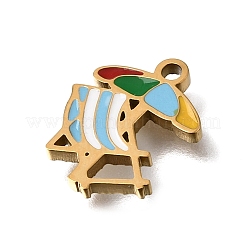 Pendentifs en acier inoxydable 304 émaillés&nbsp;SA-CBAA2E4-01E-G
