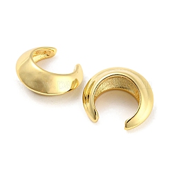 Orecchini a polsino a forma di C in ottone placcato a cremagliera da donna&nbsp;EJEW-F326-08G
