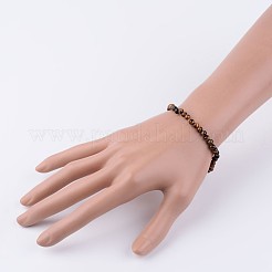 Natürlichen Tigerauge Perlen Stretch-Armbänder&nbsp;X-BJEW-JB02459-02