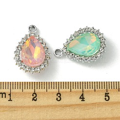 UV-beschichtete Legierung mit bunten Glas-Strass-Anhängern&nbsp;FIND-B039-09P