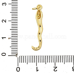 Pendentifs avec zircon cubiques à micro-pavés en laiton&nbsp;KK-I724-A01