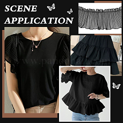 Ruban de dentelle plissée en polyester de 5 mètre&nbsp;OCOR-BC0006-80A