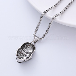 Collana con ciondolo a forma di teschio in acciaio inossidabile 304&nbsp;VD4125