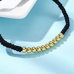 Braccialetti di perline intrecciate in cordoncino di poliestere per donna&nbsp;BJEW-L698-04G-02