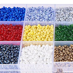 8/0 Runde Glas Saatperlen Sets&nbsp;SEED-PH0007-01