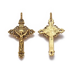 Pendentifs en alliage de style tibétain&nbsp;PALLOY-J050-01AG-RS