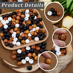 200 Stück 4 Farben&nbsp;WOOD-PA0001-73D