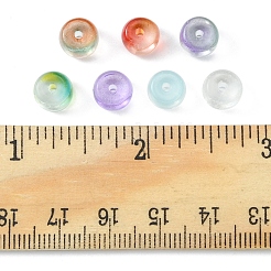 140pcs 7 Farben transparente Glasperlen&nbsp;GLAA-FS0001-45