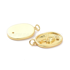 Pendentifs en laiton zircon cubique transparent&nbsp;ZIRC-L091-085G
