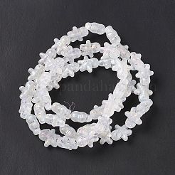 Perles en verre électrolytique de couleur AB&nbsp;GLAA-P005-AB01