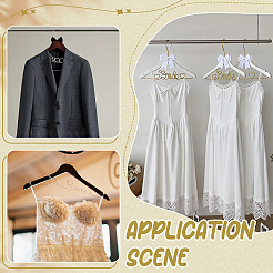 2 Stück hölzerner Hochzeitskleiderbügel&nbsp;AJEW-WR0003-71