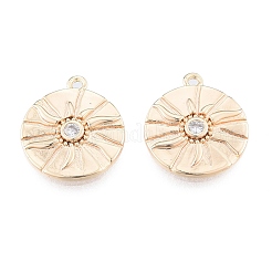 Pendentifs en laiton zircon cubique transparent&nbsp;KK-N216-557LG