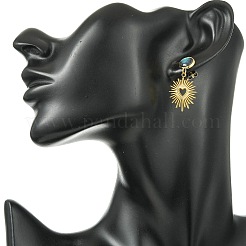 Boucles d'oreilles pendantes en acier inoxydable 304&nbsp;EJEW-JE07311-01