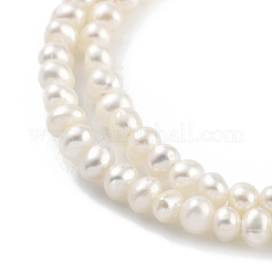 Brins de perles de culture d'eau douce naturelles&nbsp;PEAR-C003-04B