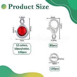 DIY-Sets zur Herstellung von Anhängerdekorationen aus Tropfenlegierung mit Strassen&nbsp;DIY-FH0008-96